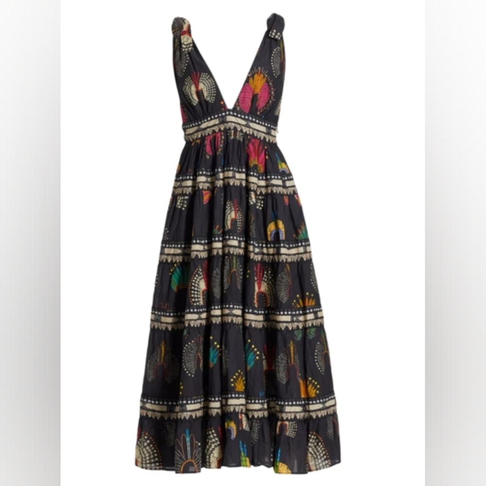 NWT Farm Rio Wonderful Headdress Midi Dress